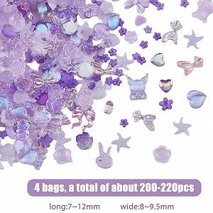 Кабошони смоляні 3D Квітка Камелія Троянда Метелик Бантик Місяць Прикраса для нігтів synthetic.ua - Фото 1