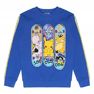 Свитшот Popgear Pokemon Triple Skater для мальчиков, синий - Фото 1