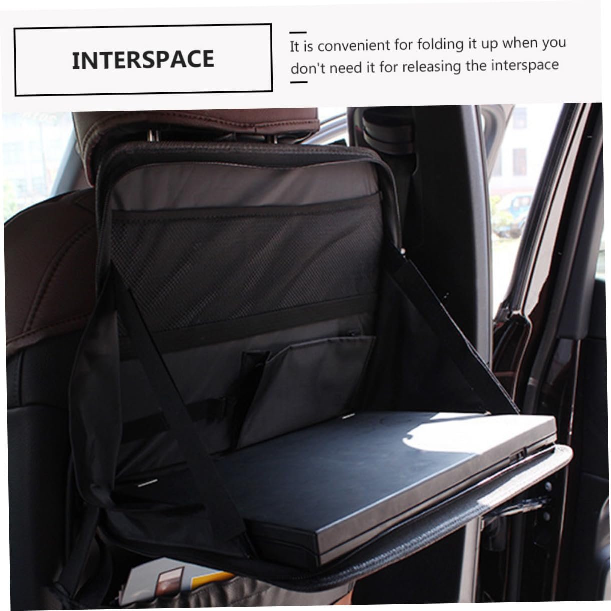 Складана Підставка для Ноутбука для Автомобільного Сидіння Планшет з Міцного Матеріалу Легка Портативна Практична у Використанні, фото №7