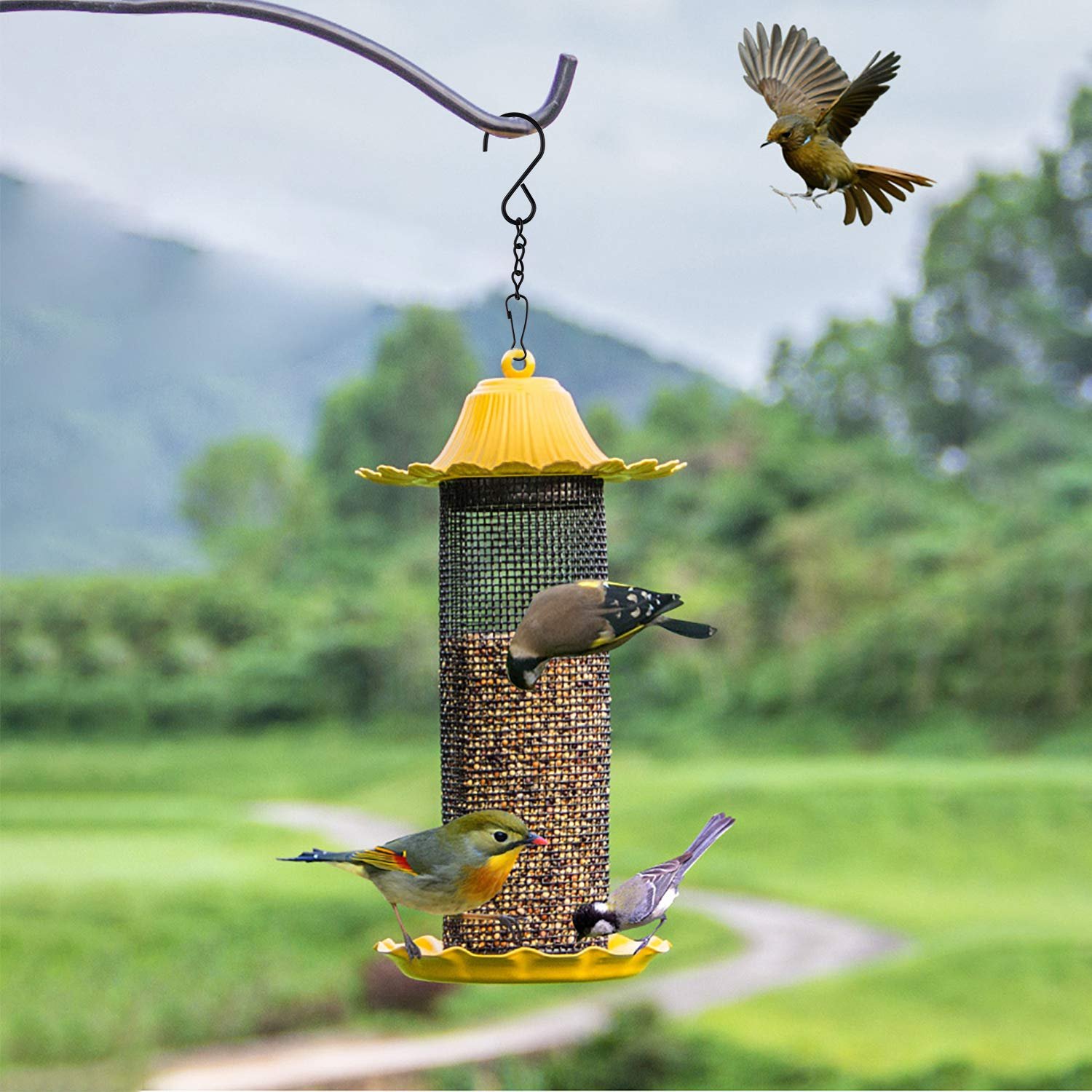 Подвесные цепи FEPITO 10 дюймов металлические с зажимами 12 шт. Черные, фото №7