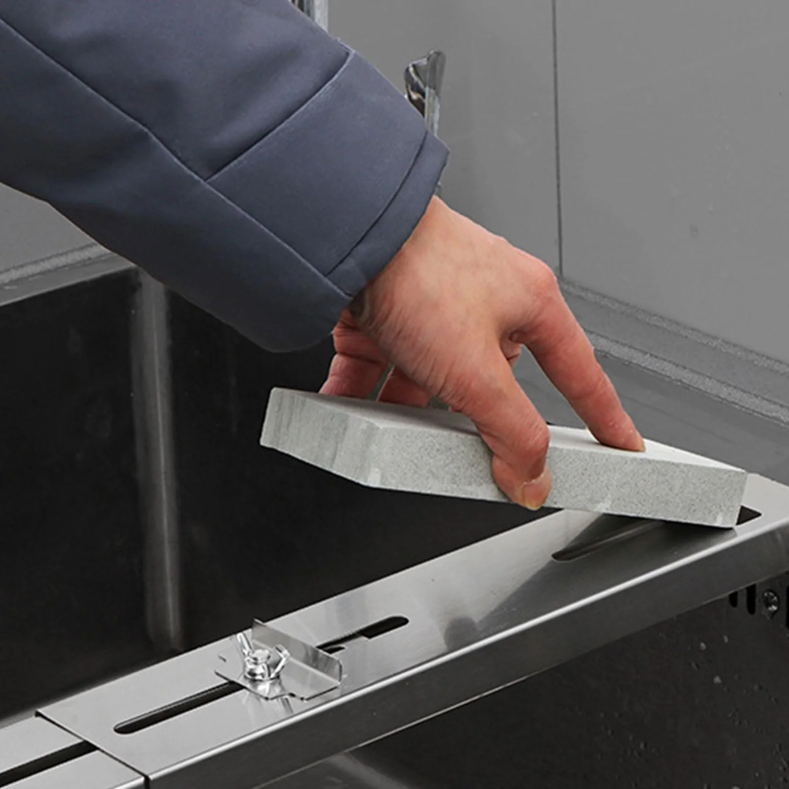 Тримач для точильного каменя на мийку регульований нековзний, фото №4