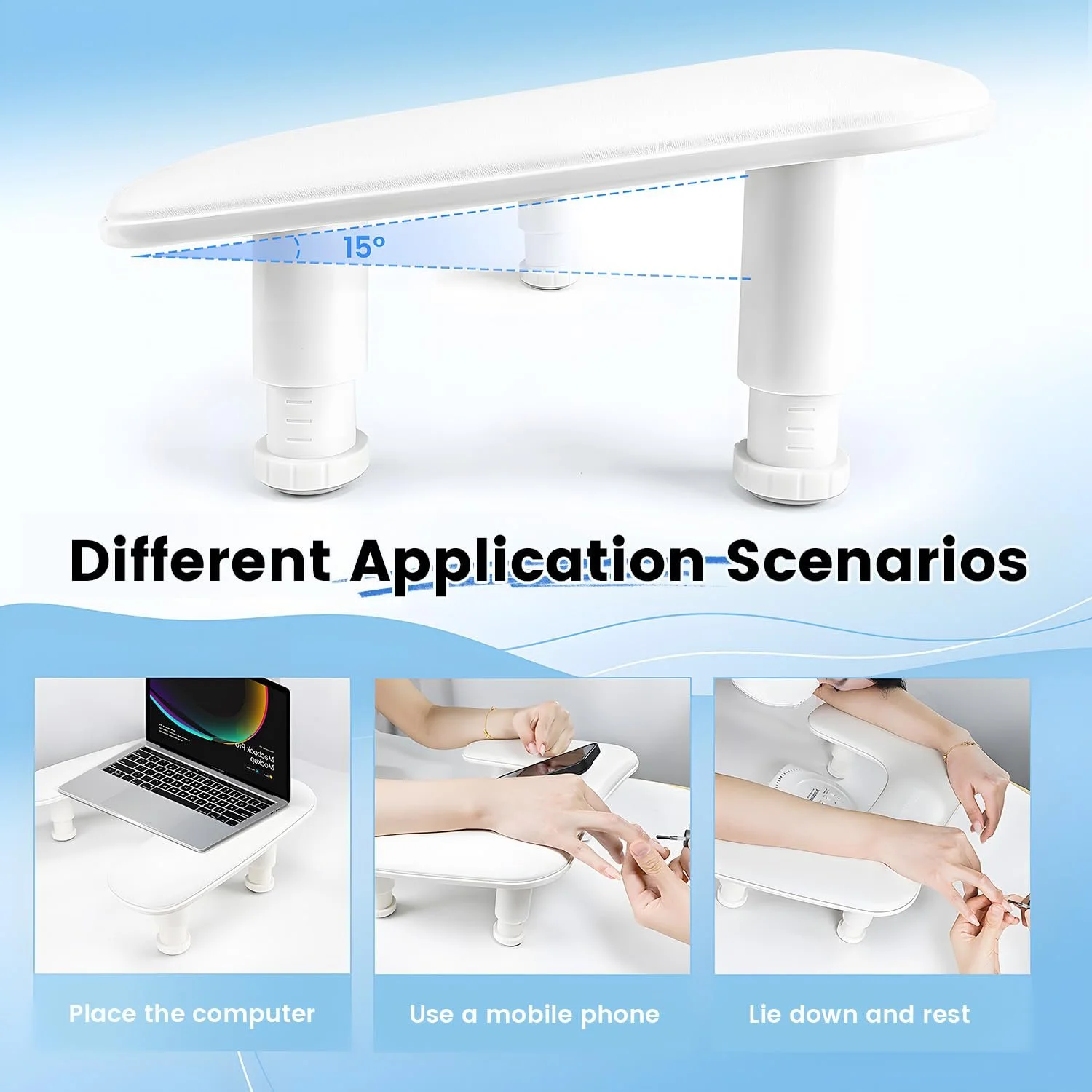 U-подібна підставка для рук майстра манікюру JODSONE, тримач для телефону 360 градусів, фото №3