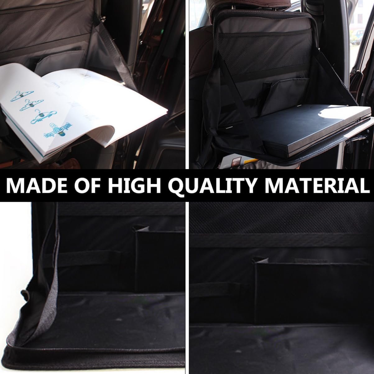 Автомобільний столик для ноутбука Amosfun складаний, тримач для їжі, фото №3