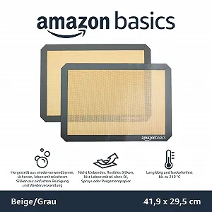 Килимок для випікання Amazon Basics силіконовий. synthetic.ua - Фото 1