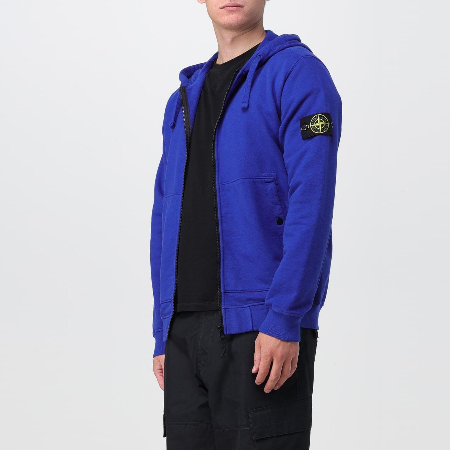 Худі Stone Island Blue Zip Hoodie L, фото №3