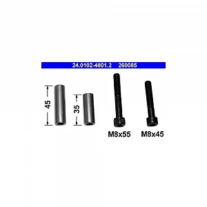 Комплект направляючих гільз гальмівного супорта ATE 24.0102-4801.2 передній міст - Фото 1
