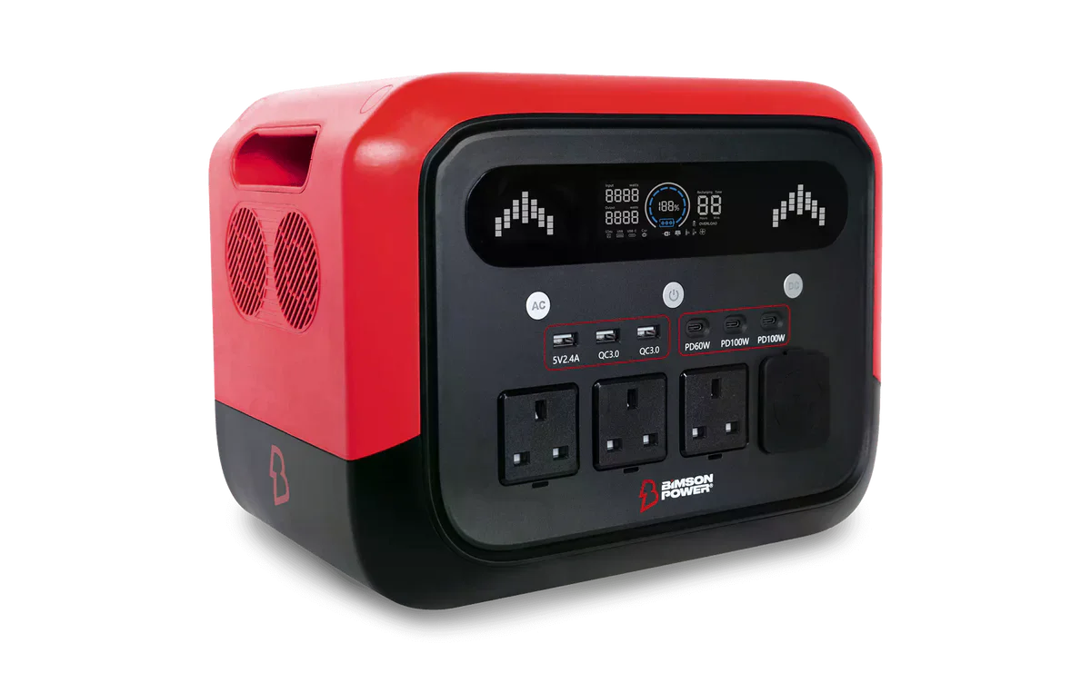 Зарядна станція Bimson Power BP1200PPS 2400 Вт / 1200 Вт / 1024 Вт*год / LiFePO4 / Швидка зарядка, фото №1