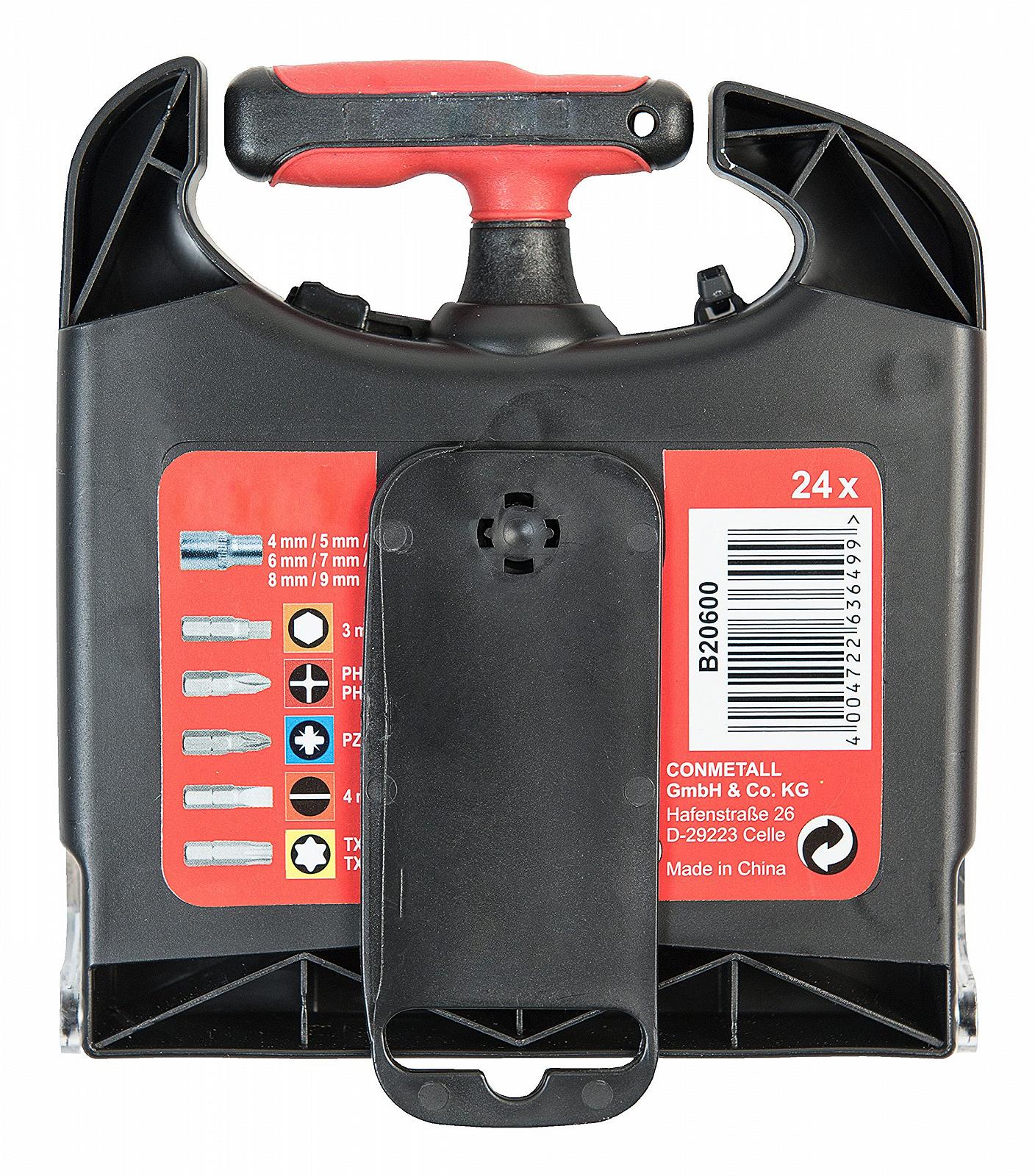 Werkzeyt CON:P Набір T-образних тріскачкових викруток B20600 24 предмети, фото №2 Werkzeyt CON:P Набір T-образних тріскачкових викруток B20600 24 предмети, фото №2