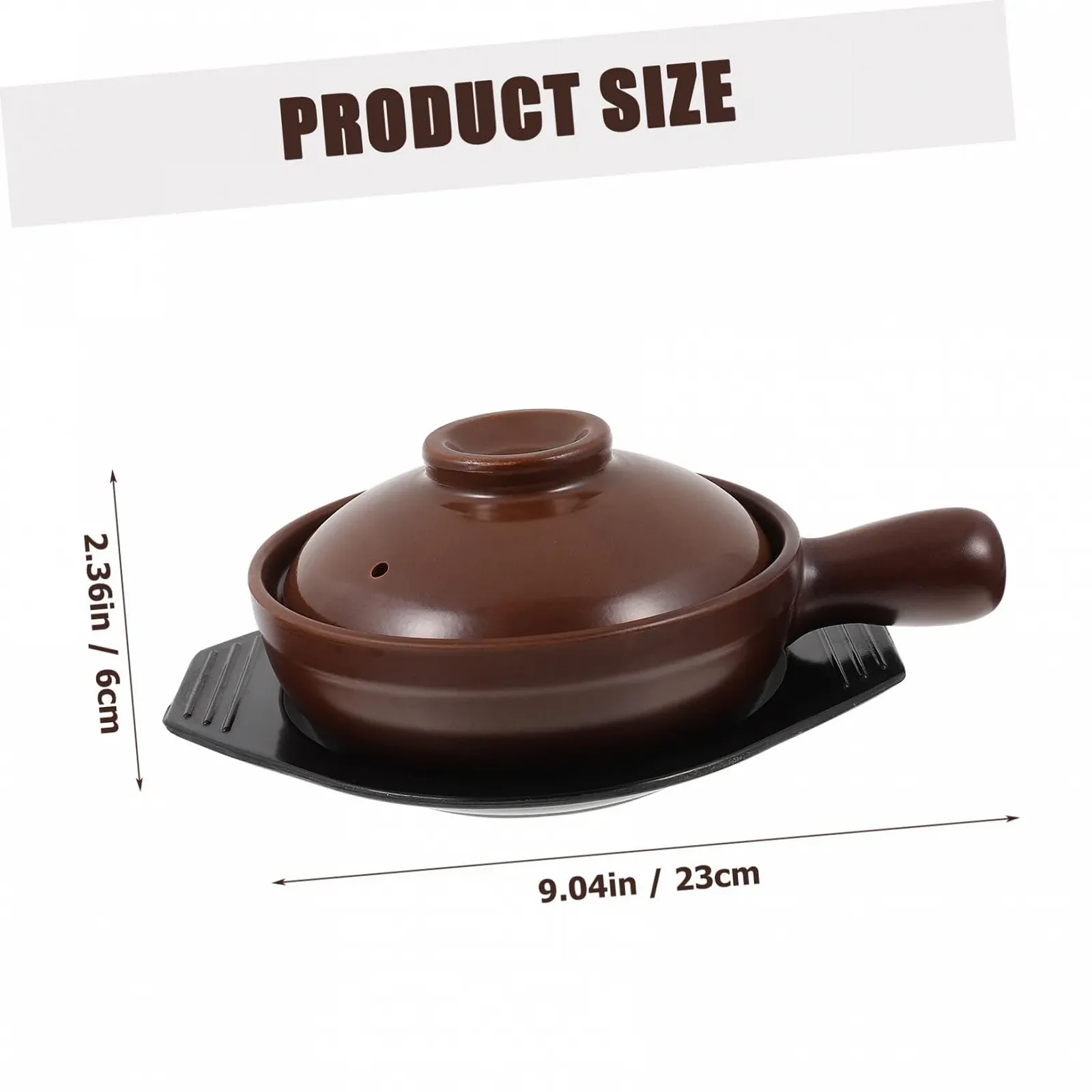 Ківш керамічний з кришкою Термостійкий, фото №6