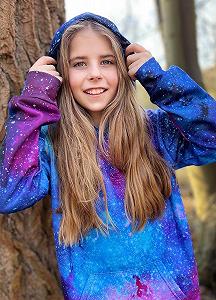 Худі Fanient 3D принт для хлопчиків та дівчаток, фліс, з кишенями кенгуру synthetic.ua - Фото 1