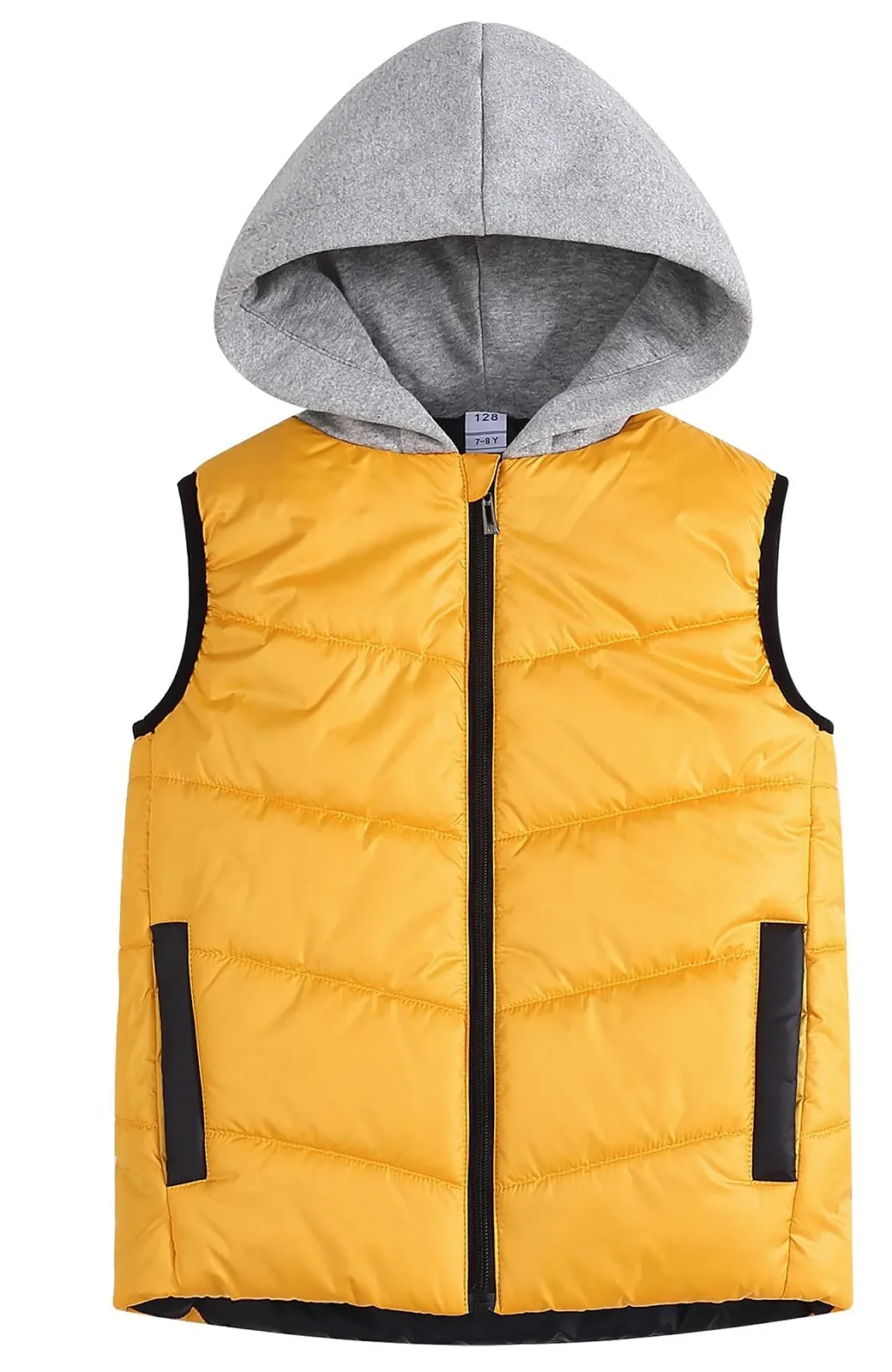 Детская пуховая жилет SEAUR с капюшоном, зимний, фото №1 Детская пуховая жилет SEAUR с капюшоном, зимний, фото №1