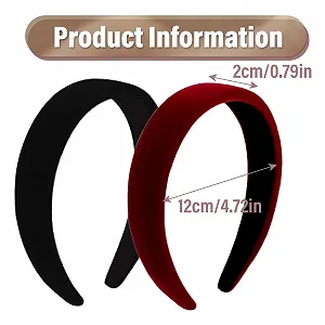 Обруч Оксамитовий Однотонний synthetic.ua - Фото 1