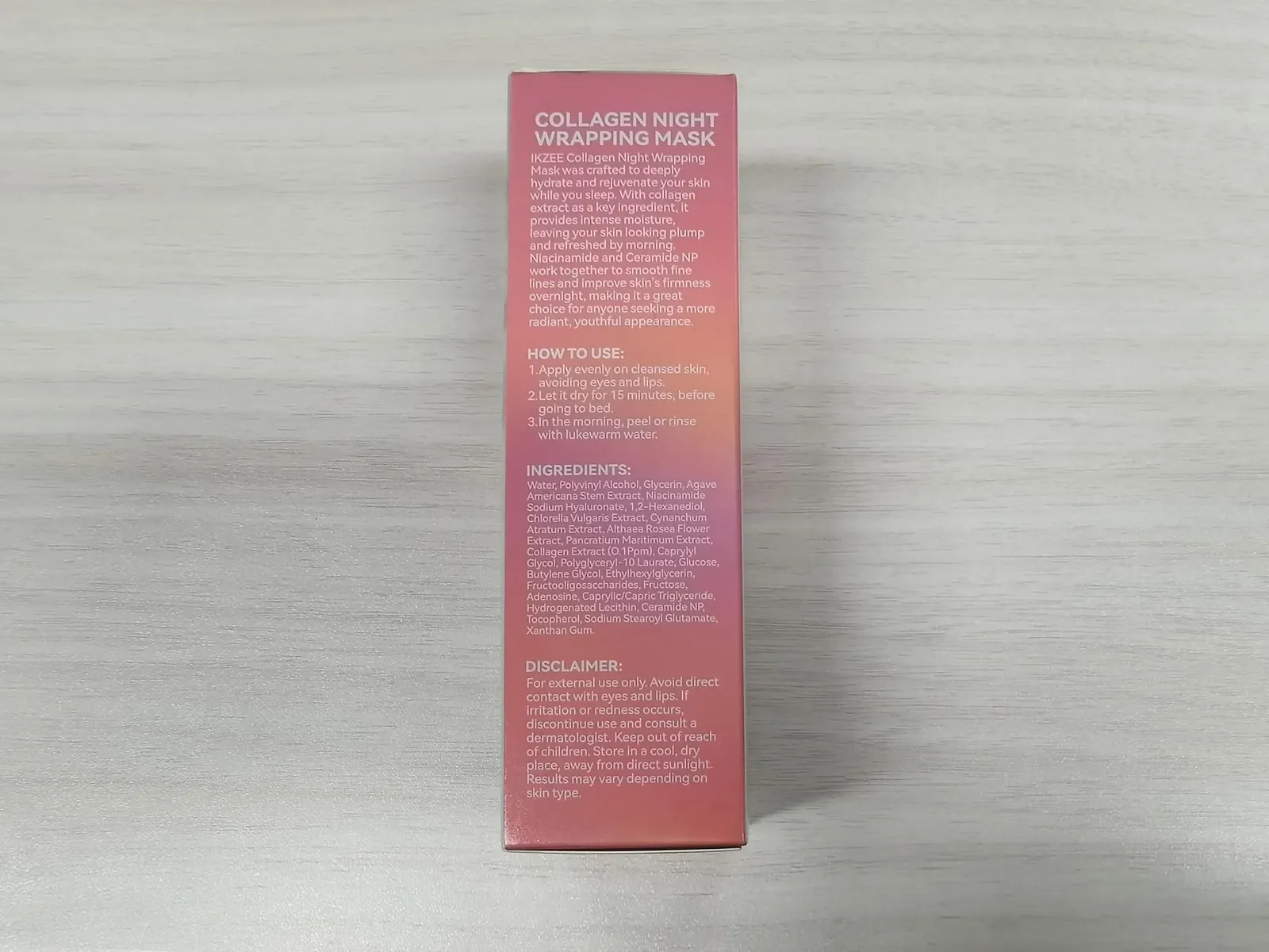 Нічна маска для обличчя з колагеном Organic Collagen Real Deep Mask з колагеном для сяючої шкіри, 75 мл, фото №4