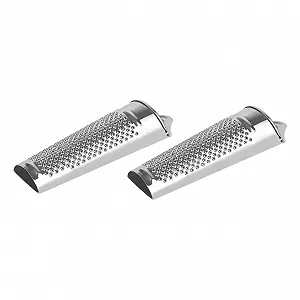 Терка VALICLUD 2 шт. Измельчитель имбиря из нержавеющей стали с подвесной петлей - Фото 1