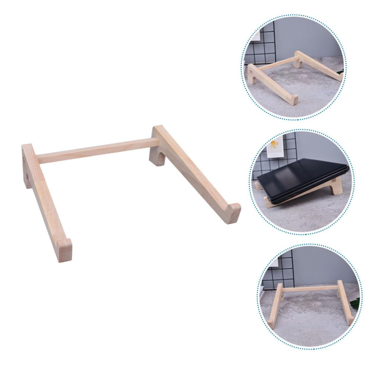 Подставка для ноутбука Деревянная Настольная для дома/офиса/путешествий, фото №7