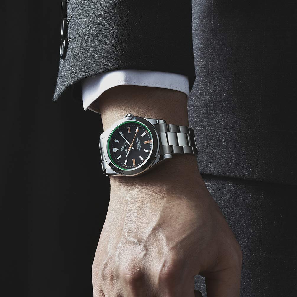 Чоловічий годинник Benyar Механічний автоматичний чоловічий годинник Military Watch Водонепроникний 100 м St6 Movement, фото №3