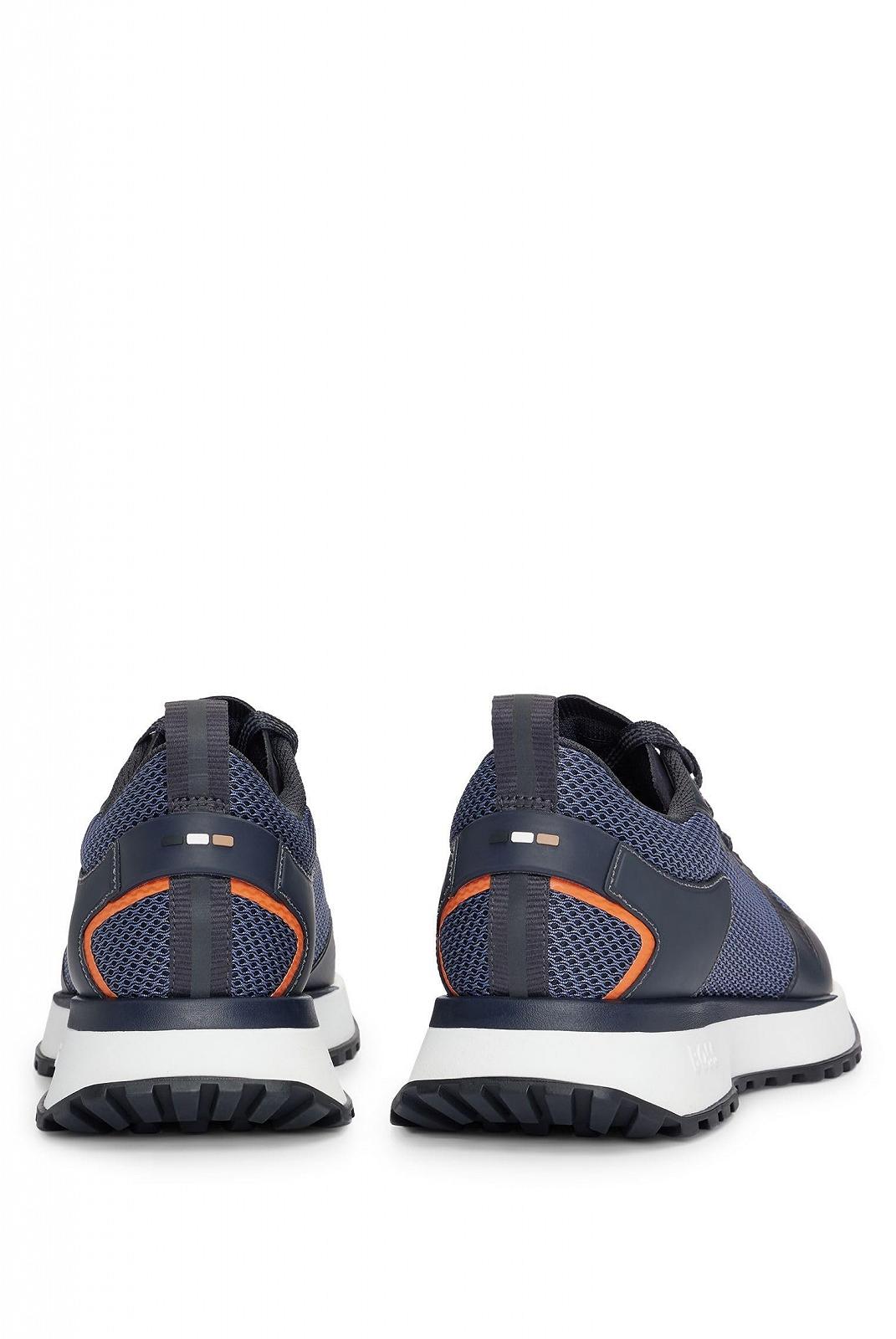 Кросівки BOSS Jonah Runn Чоловічі З різних матеріалів з сіткою та логотипами, фото №6