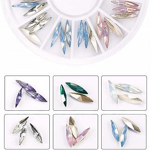 Стрази для нігтів Кристал, плоска задня частина, 2 кольори synthetic.ua - Фото 1