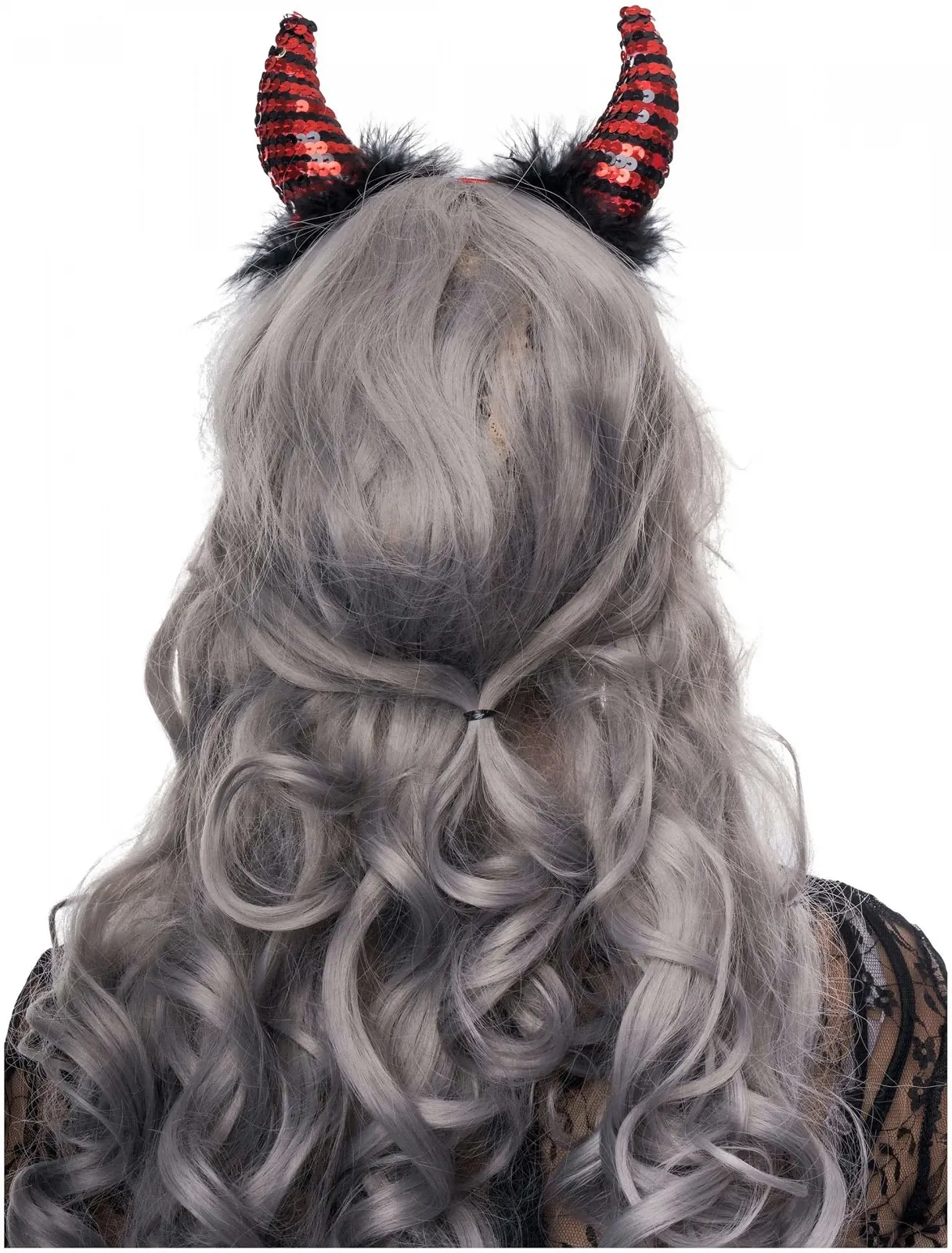 Обруч Deiters Диявол Блискітки Червоно/Чорний в смужку, фото №2