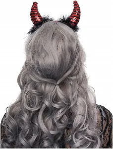 Обруч Deiters Дьявол Блестки Красно/Черный в полоску synthetic.ua - Фото 1