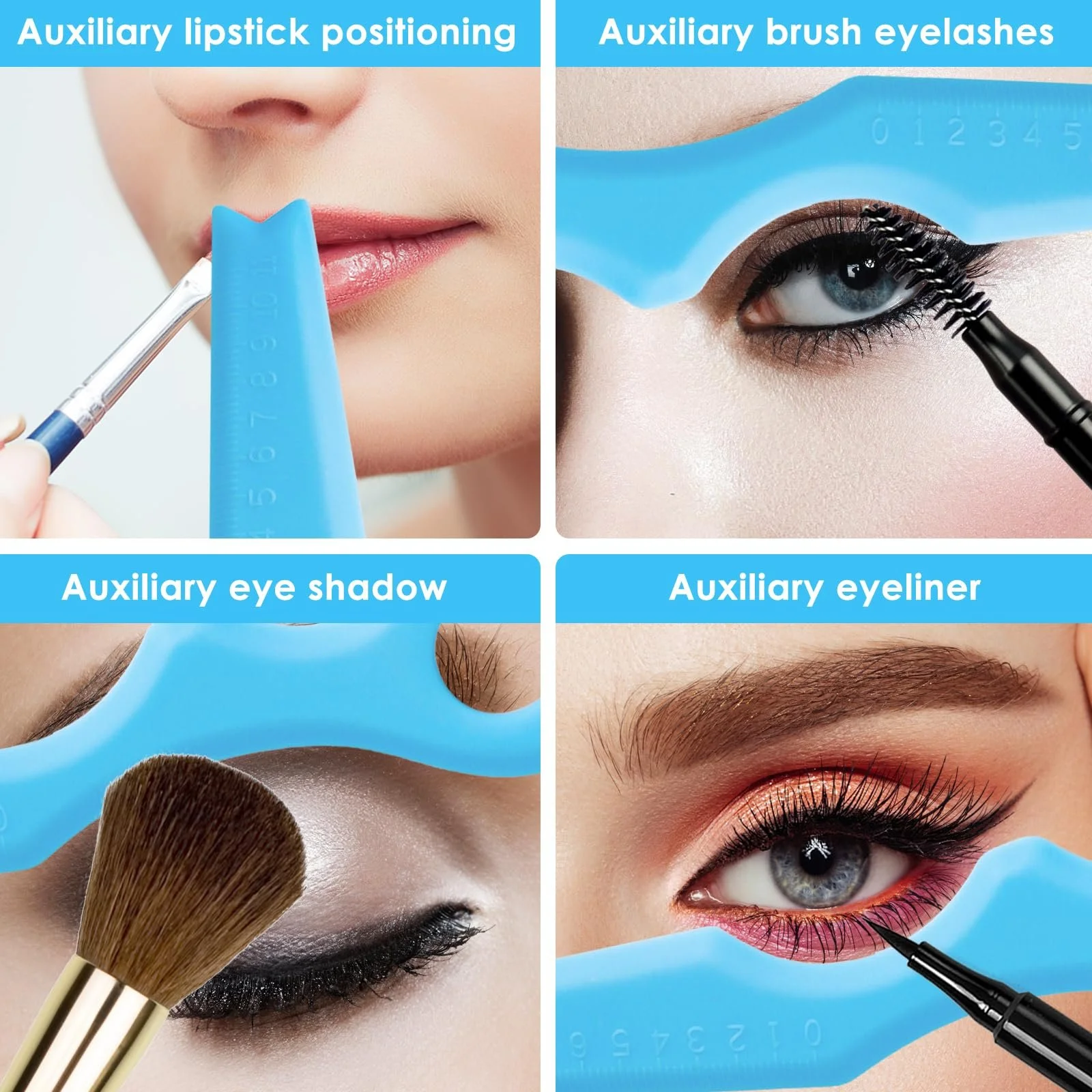 Трафареты для подводки силиконовые 3 шт., фото №3 Трафареты для подводки силиконовые 3 шт., фото №3