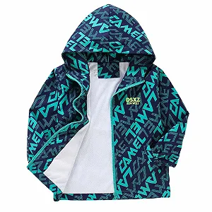 Куртка Зимняя для мальчиков 146 Легкая ветровка для мальчиков на весну и осень, дышащая уличная куртка с карманами на молнии - Фото 1