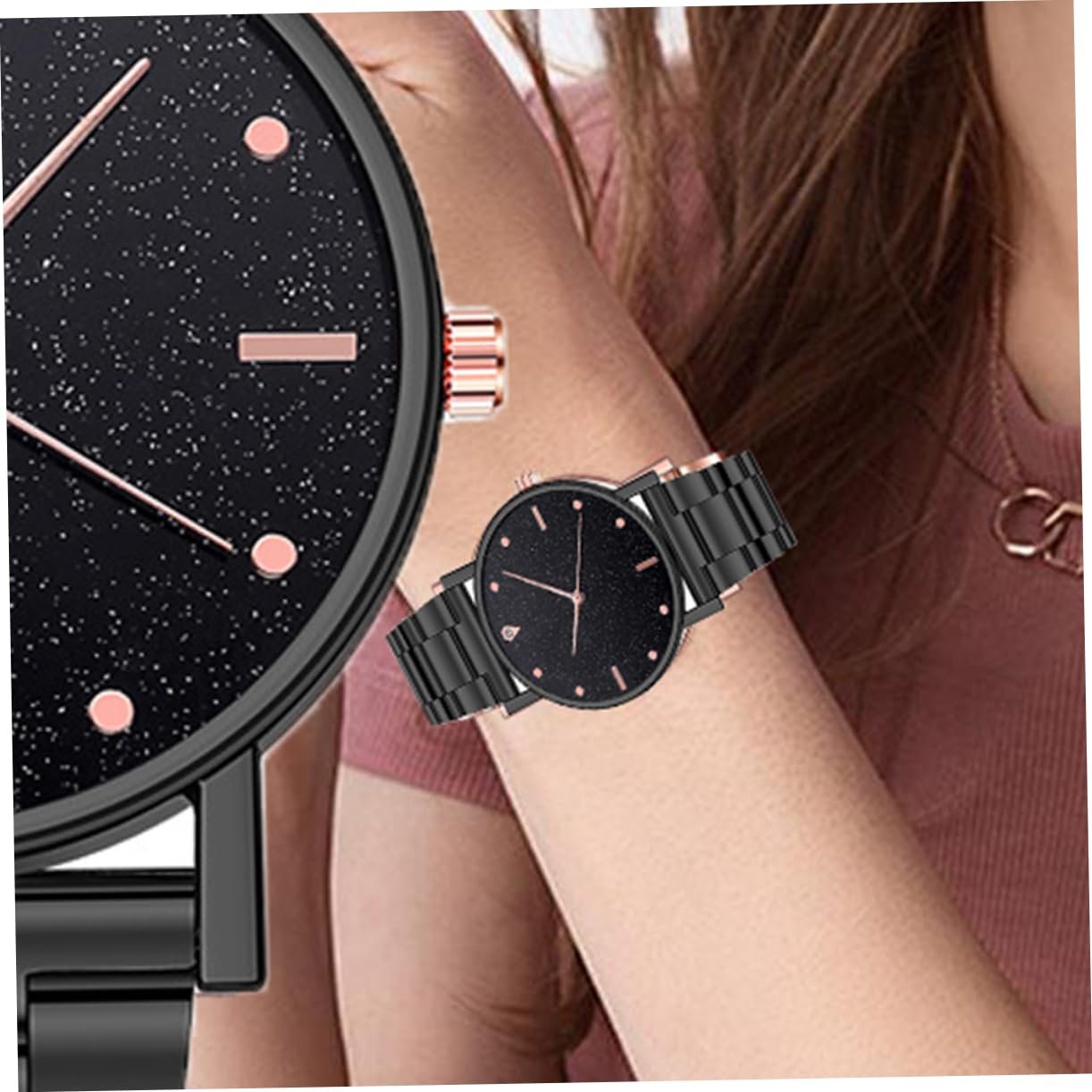 Женские часы Healvian 1 шт Модные Для женщин Для профессионалов Прочный материал Модный дизайн Универсальная комбинация, фото №9 Женские часы Healvian 1 шт Модные Для женщин Для профессионалов Прочный материал Модный дизайн Универсальная комбинация, фото №9