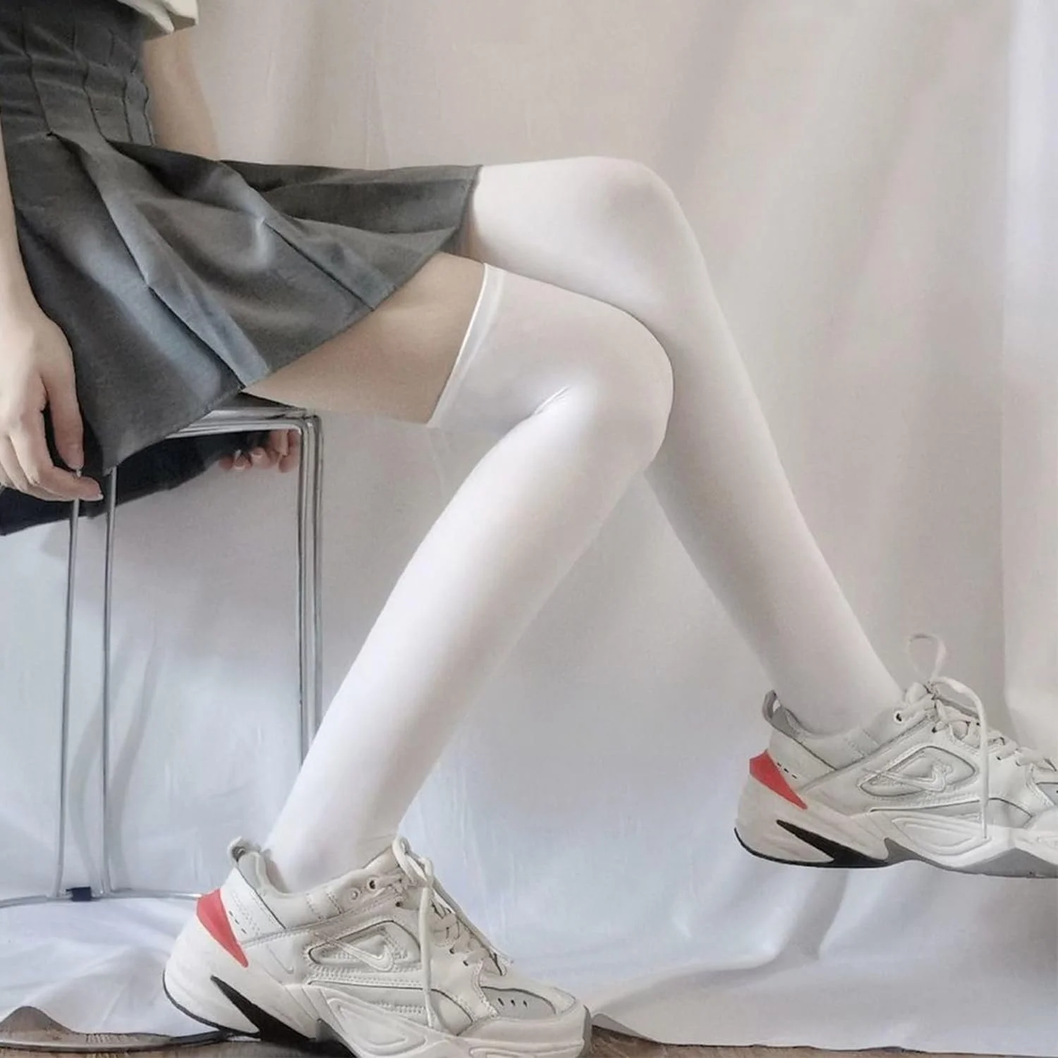 Високі шкарпетки Однотонні 2 пари Cosplay, фото №6