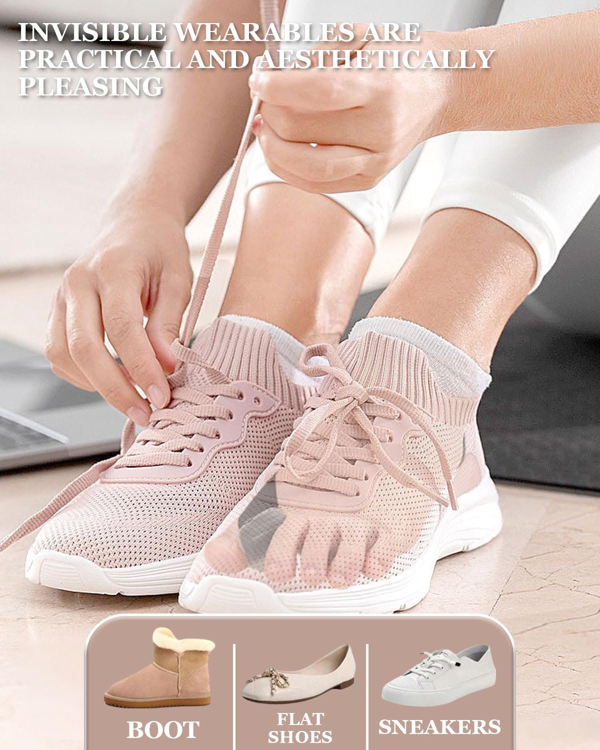 Комплект для корекції Hallux Valgus та роздільник для пальців ніг (2 штуки) М'який силікон для безболісної ходьби, фото №4 Комплект для корекції Hallux Valgus та роздільник для пальців ніг (2 штуки) М'який силікон для безболісної ходьби, фото №4