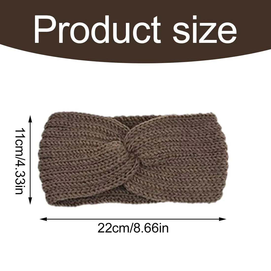 В'язана Пов'язка, Набір з 3 штук, фото №2