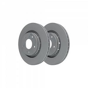 Гальмівний диск ATE 24.0124-0215.1 для CITROËN MITSUBISHI PEUGEOT передня вісь synthetic.ua - Фото 1