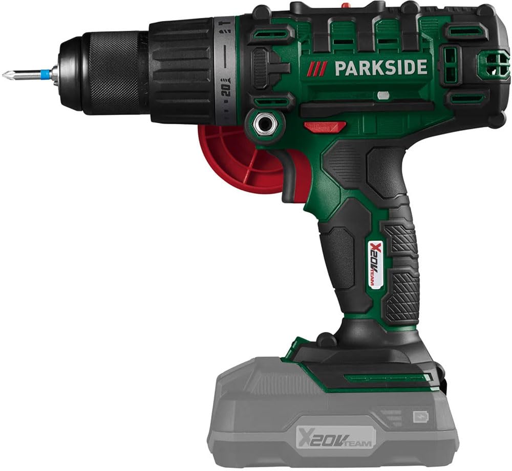 Аккумуляторная ударная дрель Parkside PSBSA 20-Li C3 20 В 3-в-1 без аккумулятора и зарядного устройства, фото №2