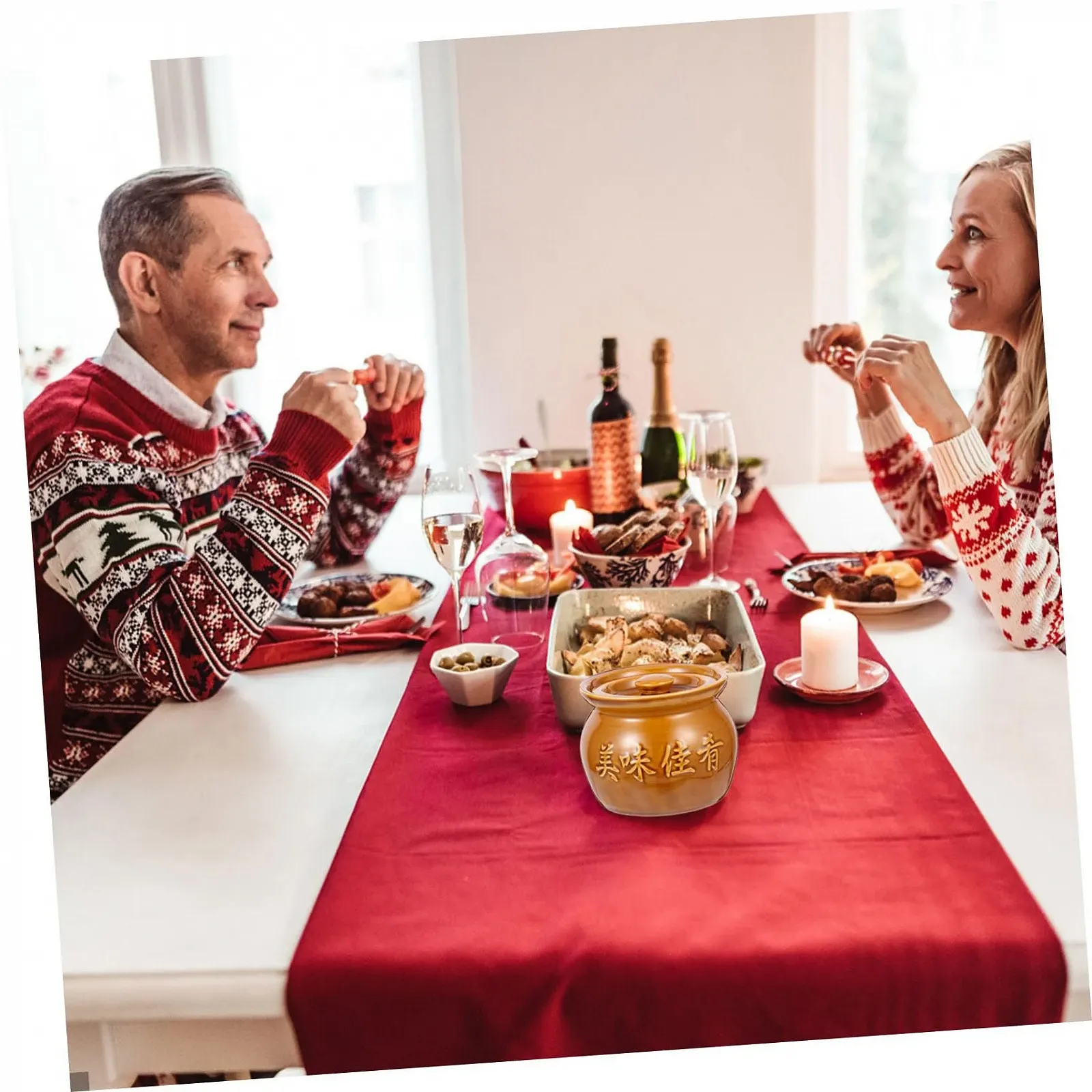 Горщик для запікання Ciieeo керамічний 400 мл з кришкою термоізоляційний, фото №7