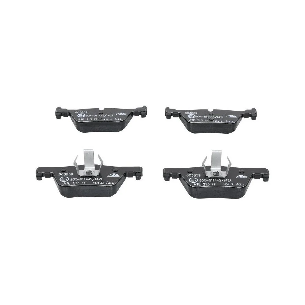Комплект гальмівних колодок, дискове гальмо ATE 13.0460-3859.2 для BMW, задня вісь, фото №1 Комплект гальмівних колодок, дискове гальмо ATE 13.0460-3859.2 для BMW, задня вісь, фото №1