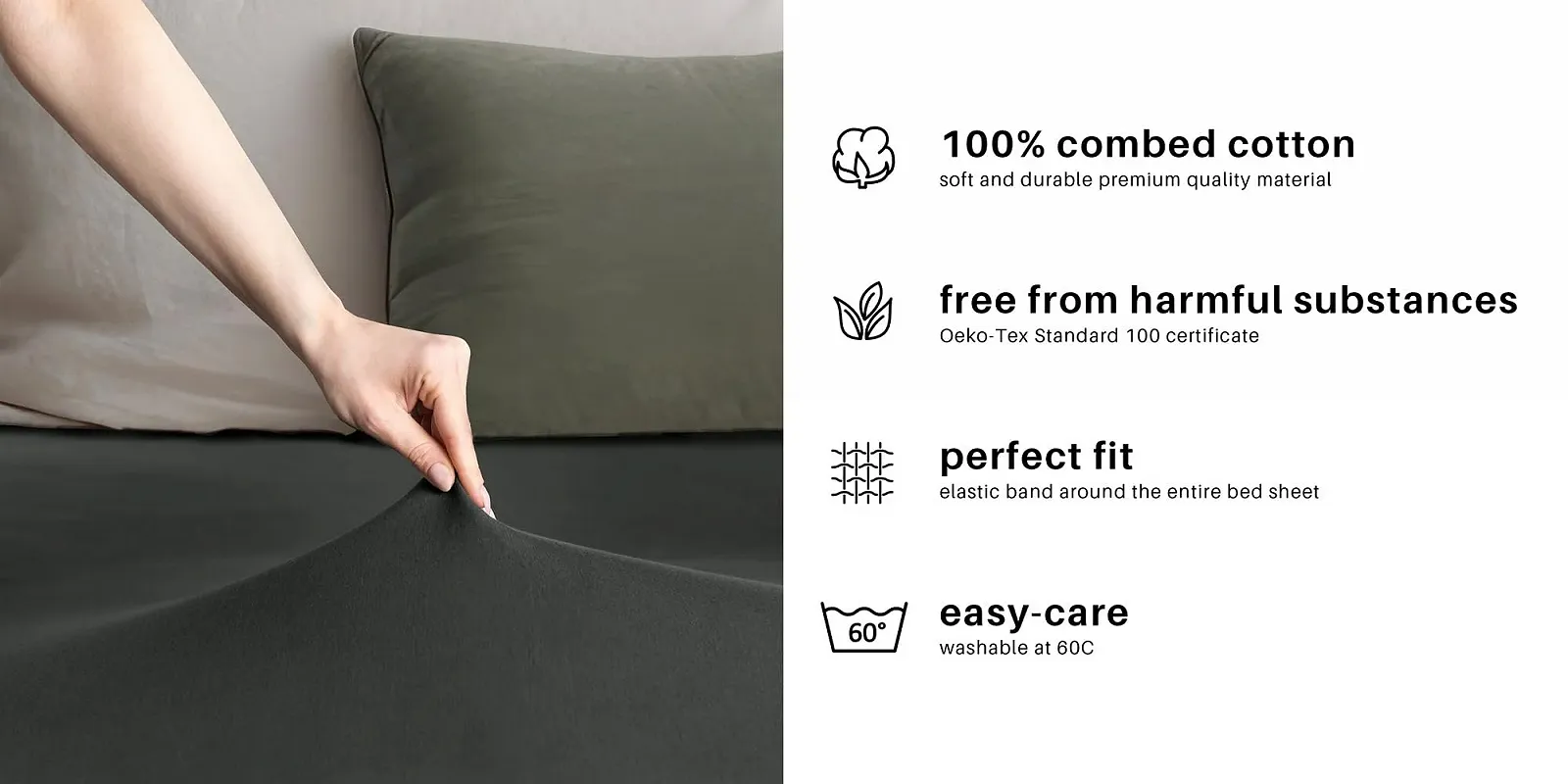 Простыня на резинке DecoKing Хлопок джерси Amber Collection Белый, фото №5 Простыня на резинке DecoKing Хлопок джерси Amber Collection Белый, фото №5