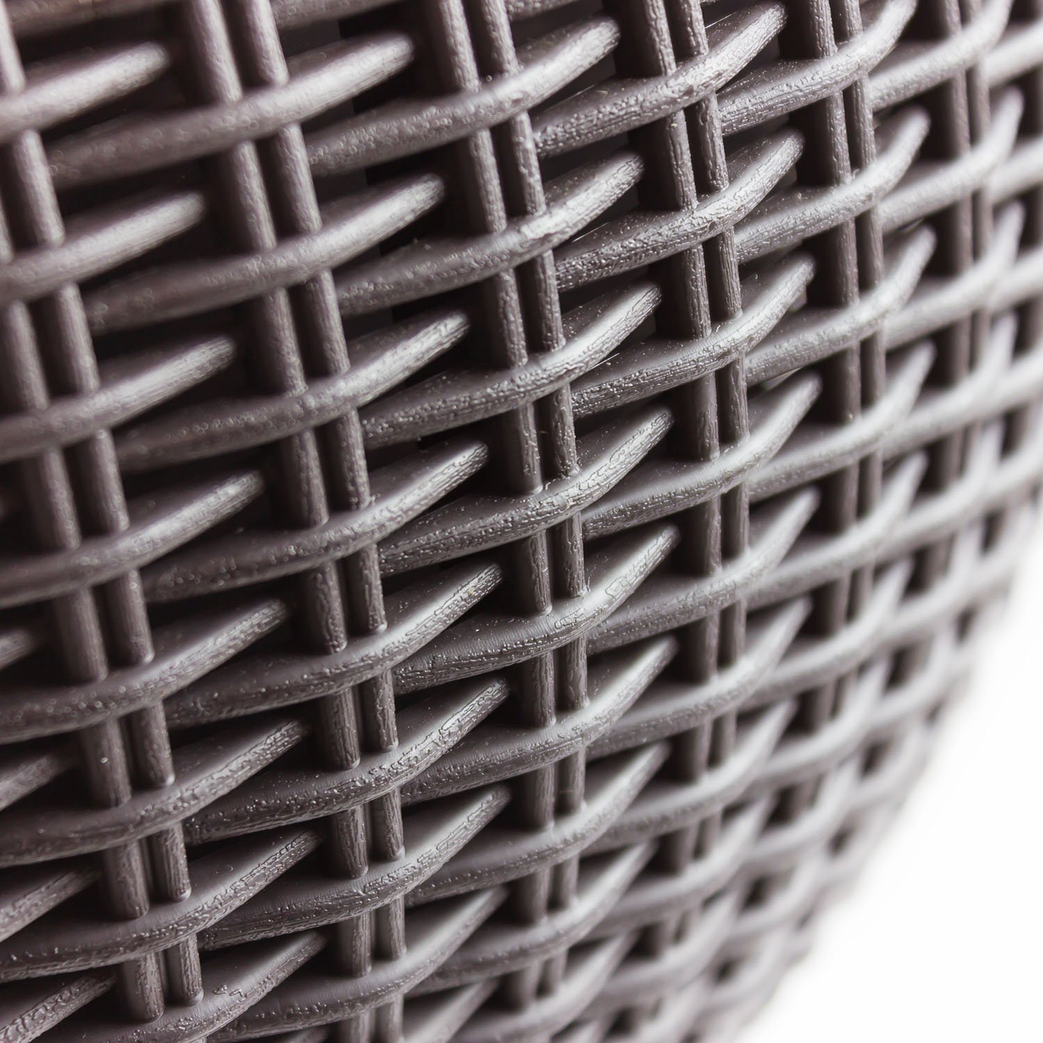 Підвісний вазон Keter Hanging Sphere Дизайн під ротанг Пластик Антрацит, фото №3