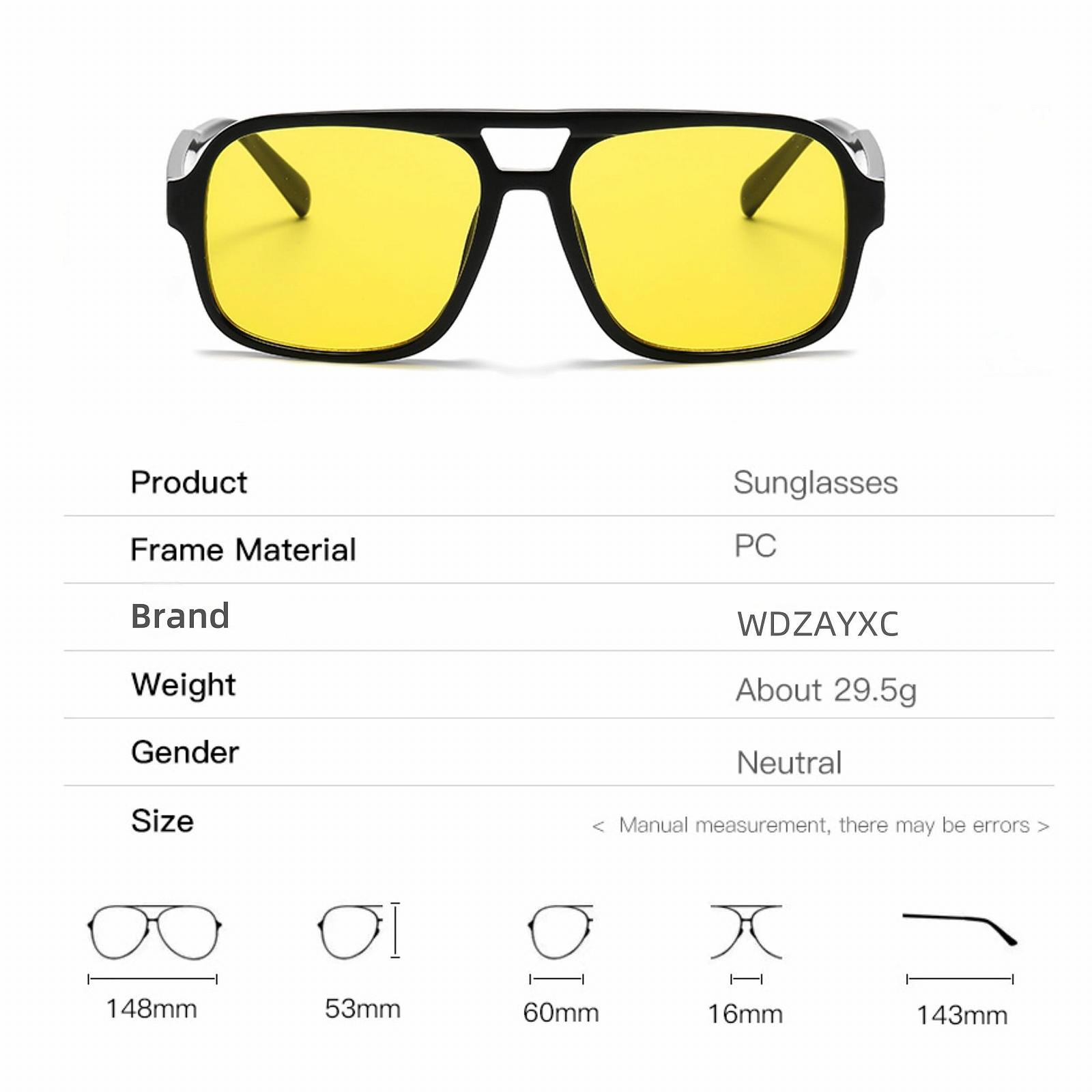 Сонцезахисні окуляри Retro WDZAYXC Великі, фото №3