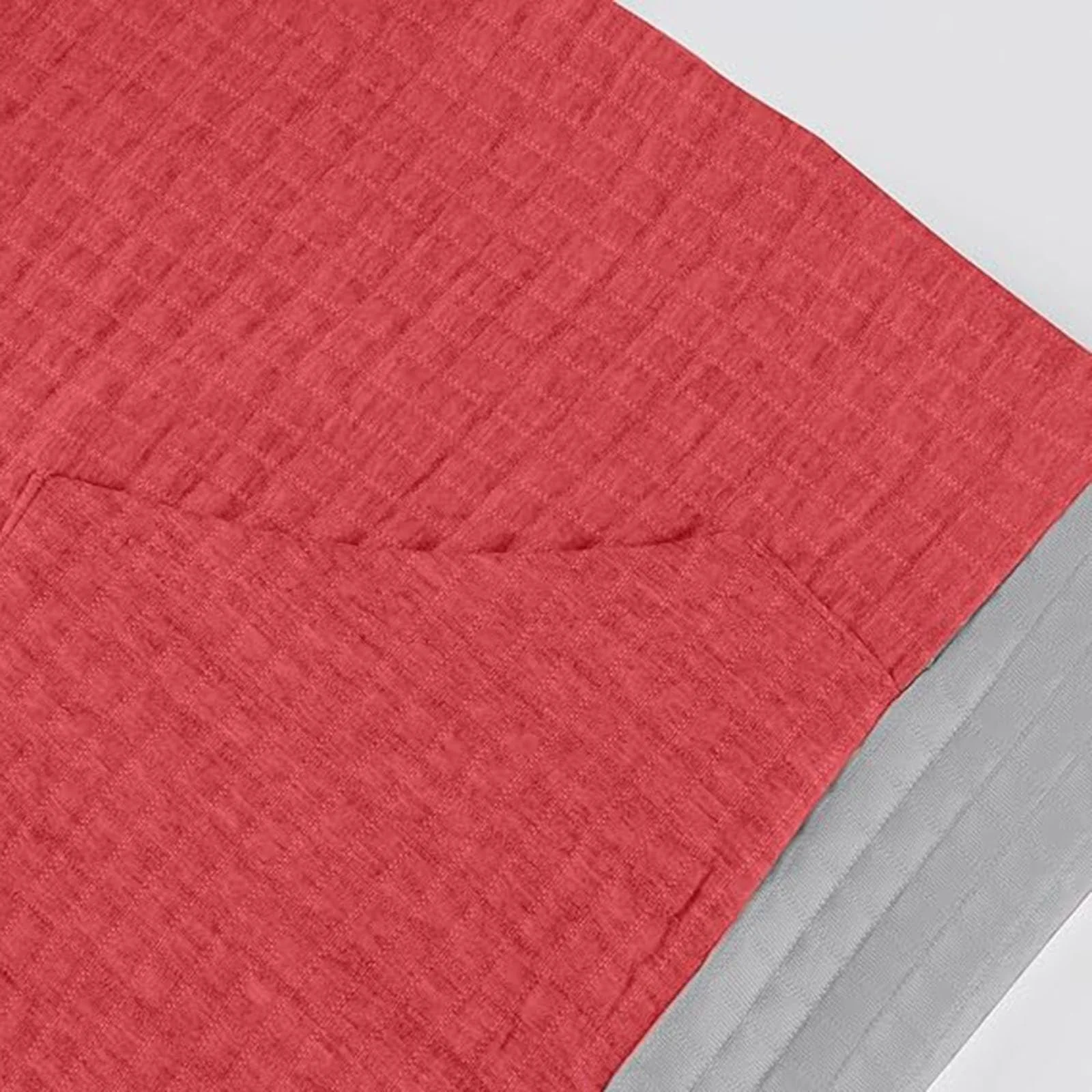 Вафельный свитшот Komiseup Basic Однотонный Худи с карманом, Цвета радуги, Длинный рукав 03, фото №6