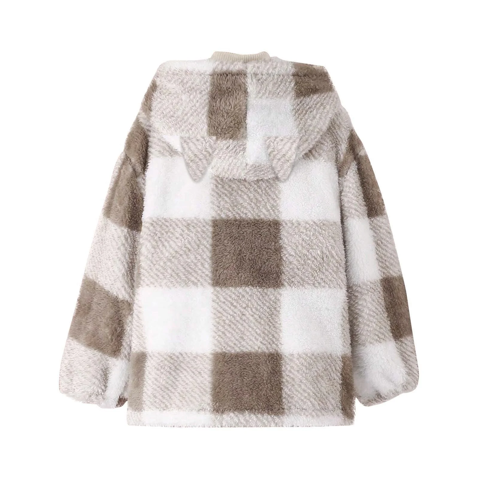 Флисовая Куртка Детская Зимняя для Девочек с Длинной Молнией Теплая Уютная Повседневная Куртка на Стойке Модный Дизайн Основа Длинный Рукав Эластичная Свободная Осенняя Зимняя Теплая Куртка, фото №2