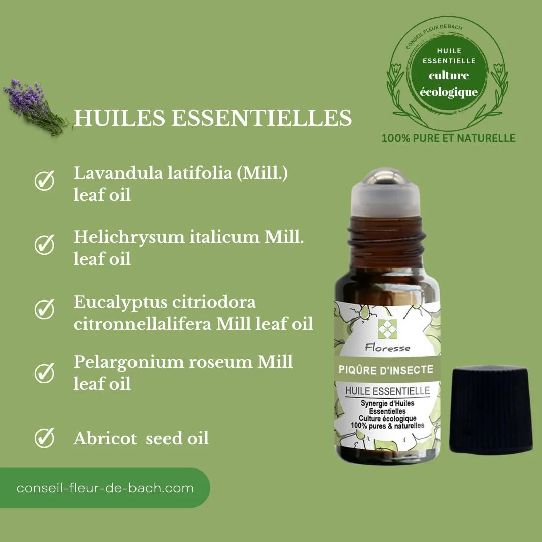 Роликовий засіб після укусів комах Floresse Natural Essential Oils 10 мл, фото №3
