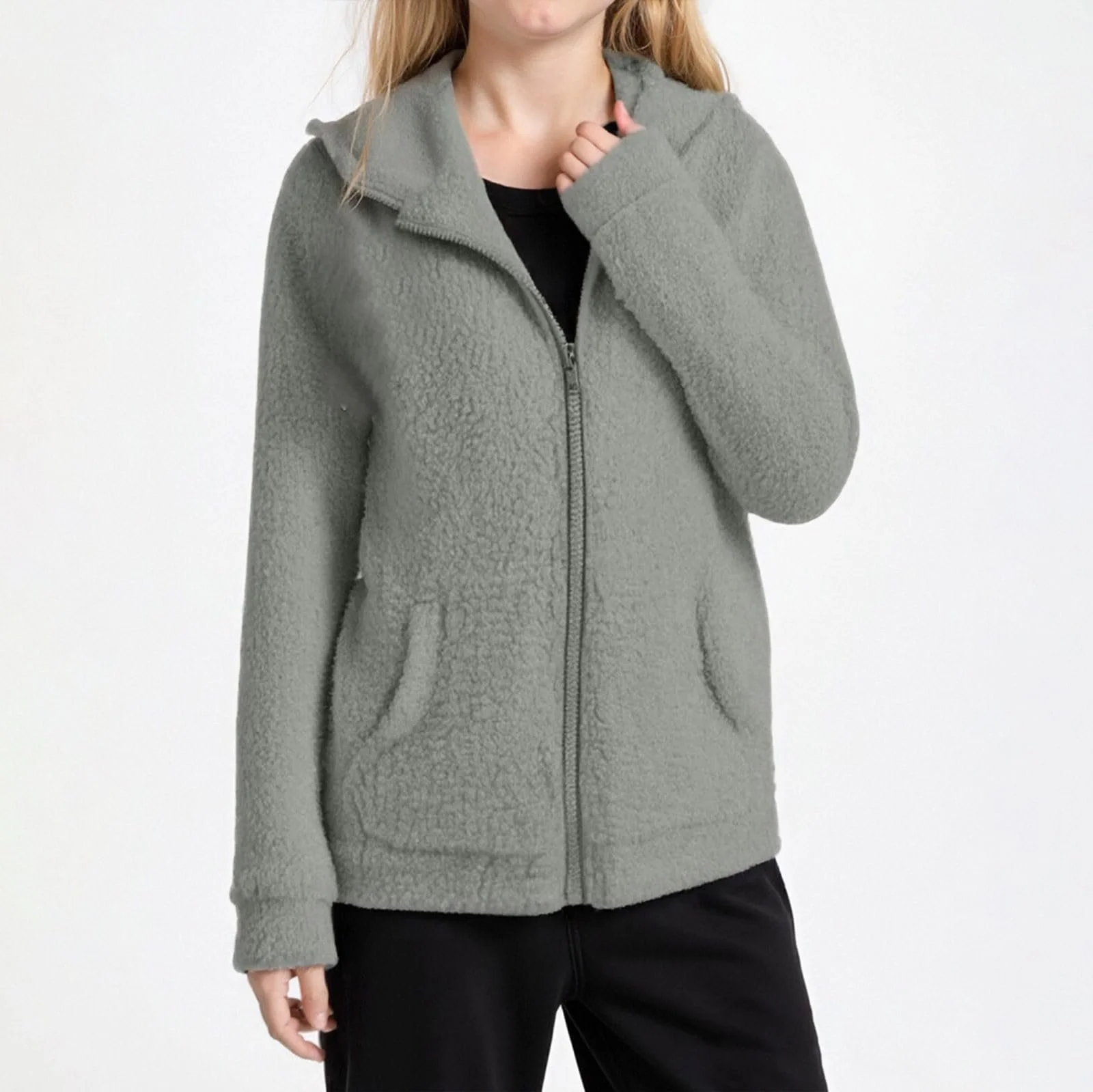 Флисовая куртка с капюшоном, теплая зимняя демисезонная детская куртка-мишка, фото №3 Флисовая куртка с капюшоном, теплая зимняя демисезонная детская куртка-мишка, фото №3