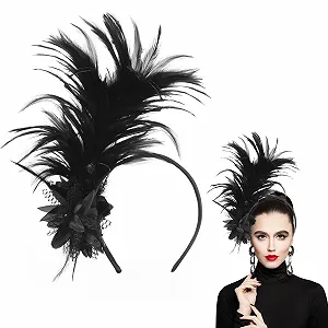 Обруч для волос с перьями - Фото 1