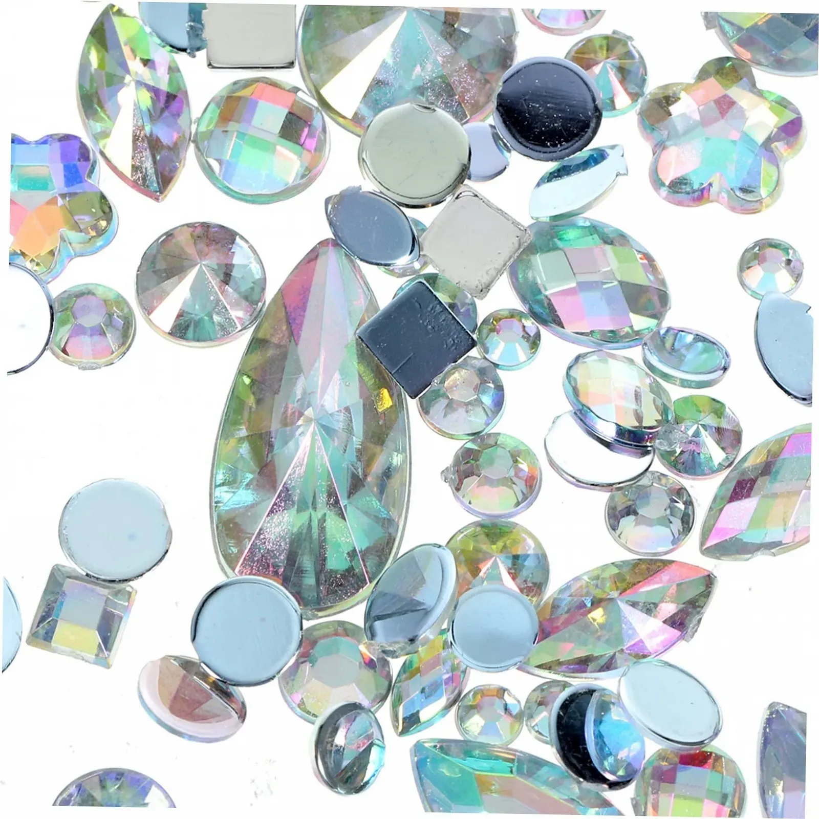 Стразы акриловые MERRYHAPY Разные формы, 300 шт, разноцветные, фото №5