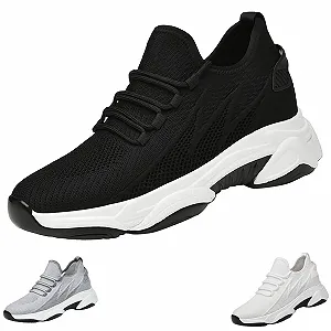 Кроссовки DKLOVIFU Alpha Kicks SkyBoost Pro Мужские увеличивающие рост Обувь для увеличения роста Невидимые дышащие - Фото 1