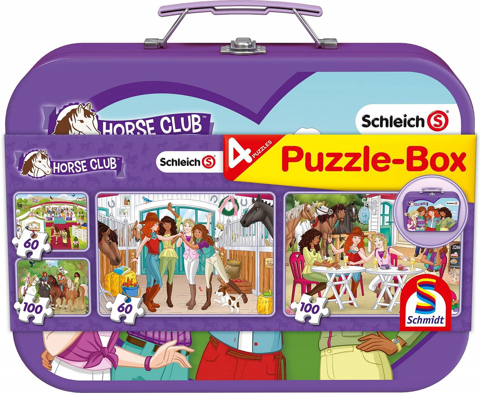 Набор пазлов Schmidt Spiele Schleich Horse Club Box 2 x 60 деталей 2 x 100 деталей для детей от 5 лет, фото №1