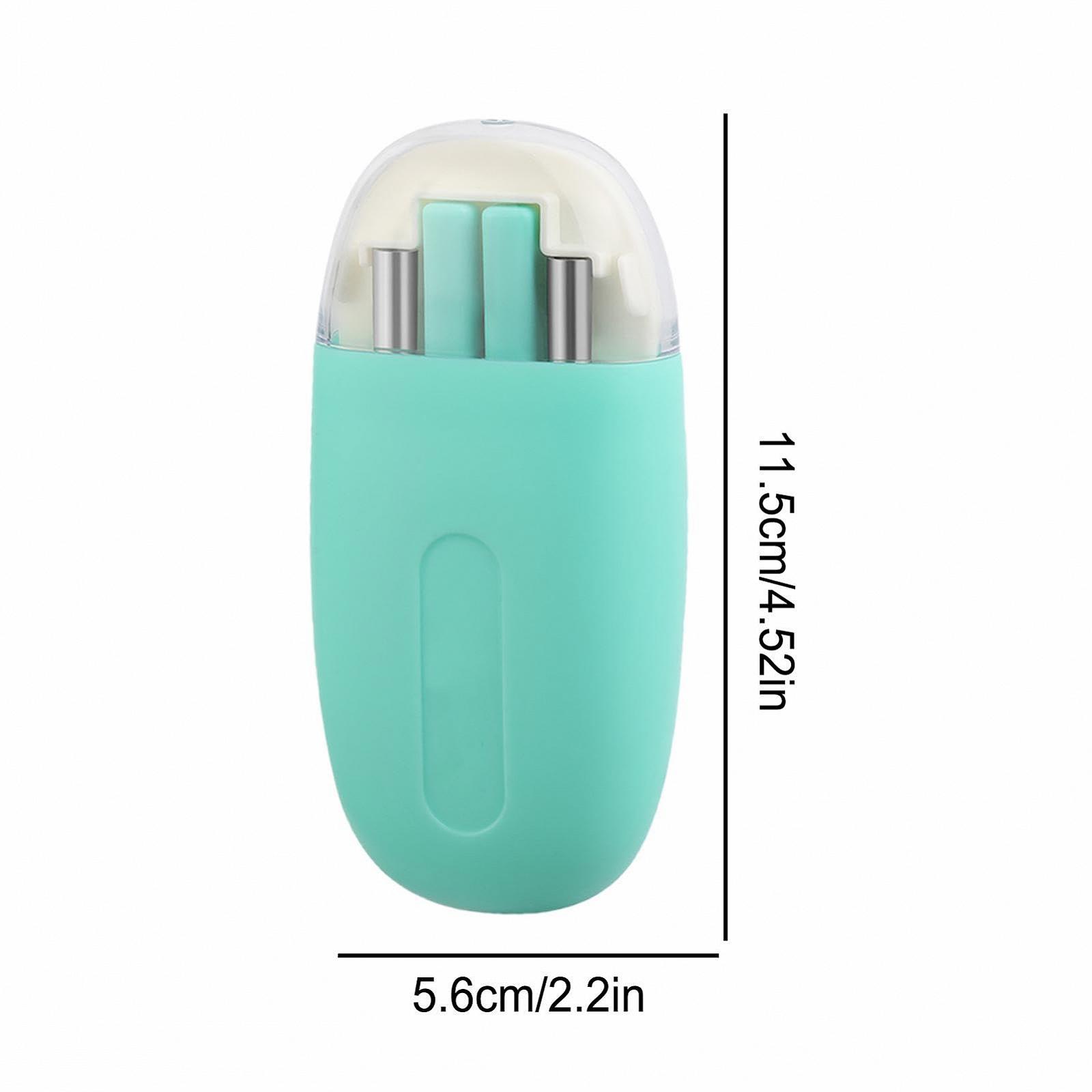 Набір столових приборів Travel з кейсом з нержавіючої сталі з ложкою виделкою та паличками для їжі багаторазовий, фото №5