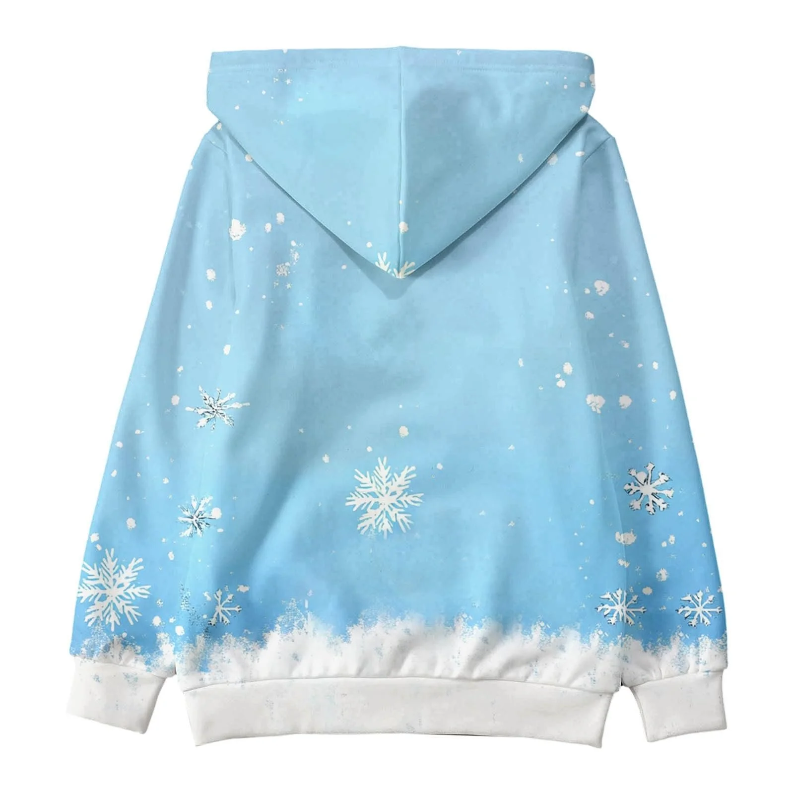 Рождественский свитшот Детские худи для девочек Графический принт Буквенный принт Пуловеры Топы с длинными рукавами Повседневный мягкий пуловер, фото №4