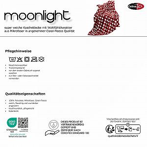 Плед CelinaTex Moonlight, 150 x 200 см, сірий корал-фліс, мікрофібра, плед із зірками - Фото 1