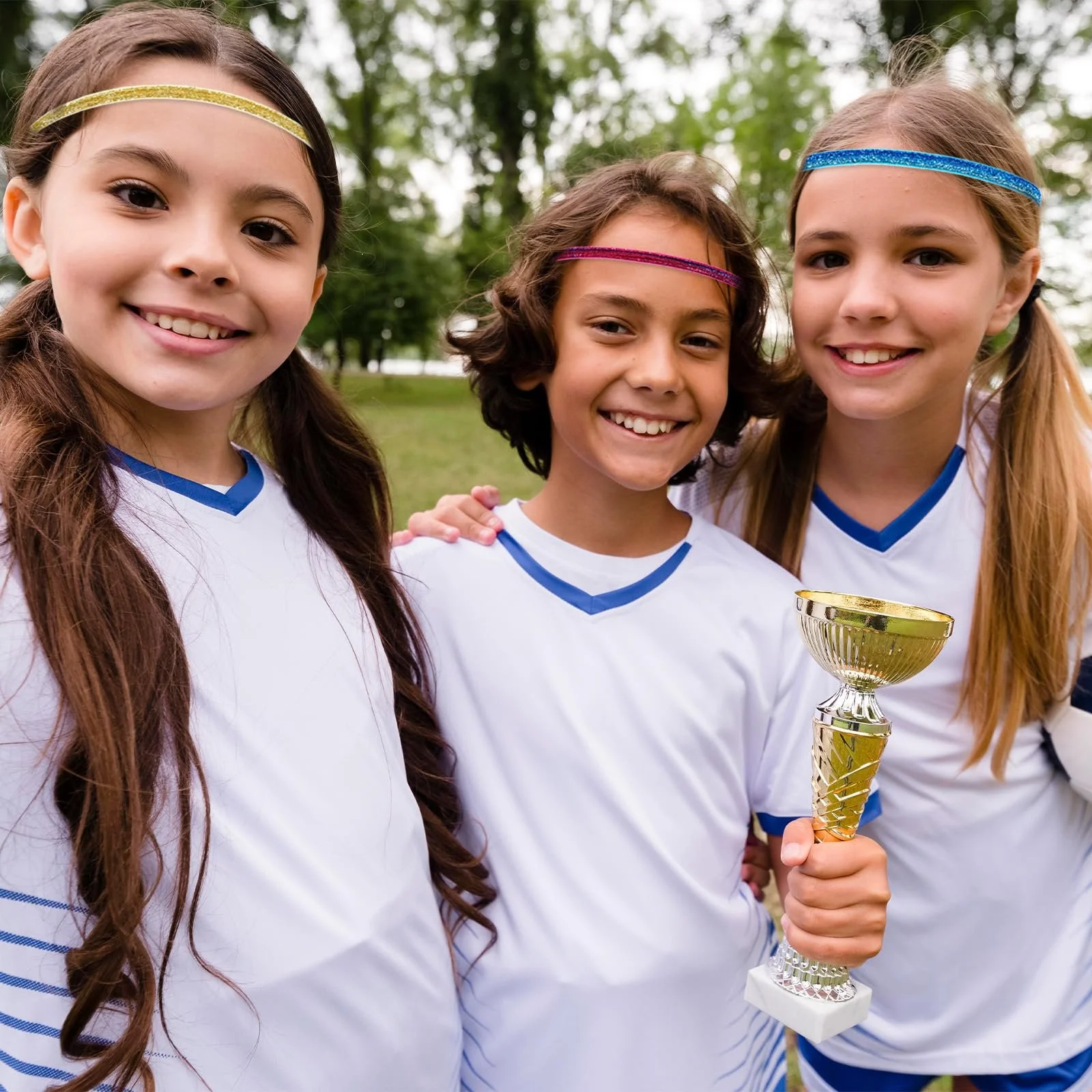 Набір з 5 блискучих пов'язок для волосся, прикрашених стразами, фото №6