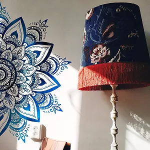 Наклейки на стіну Runtoo Half Mandala Boho Flower 40 x 78 см synthetic.ua - Фото 1